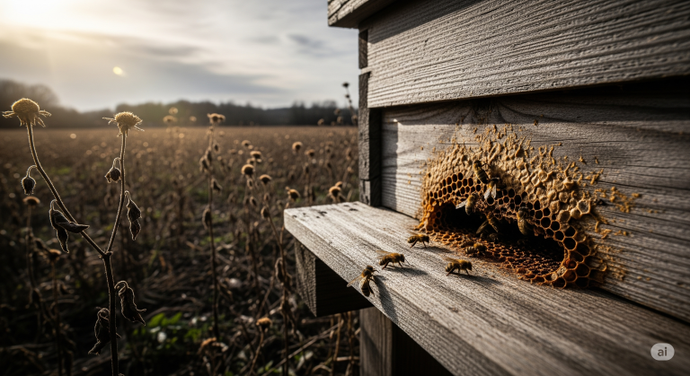 Bees with a collapse collony