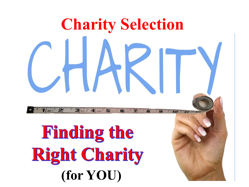 Donor Charity Selection - Finding the Right Charity For You