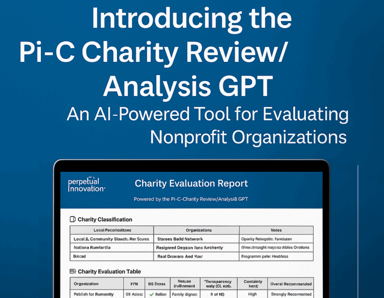 Pi-C Charity Analysis and Review GPT