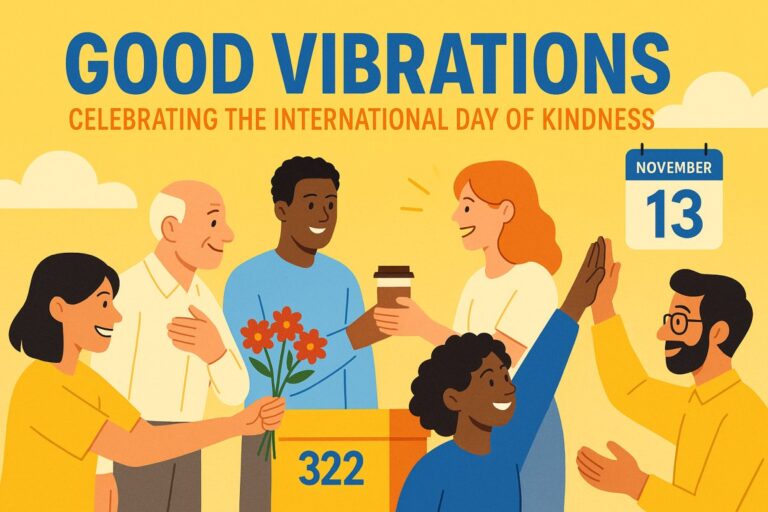 People from around the world sharing small acts of kindness, smiles, and gifts on November 13 — World Kindness Day